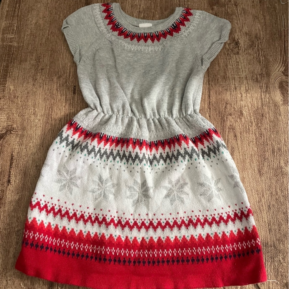 Gymboree 3T Fair Isle Holiday Sweater Dress
